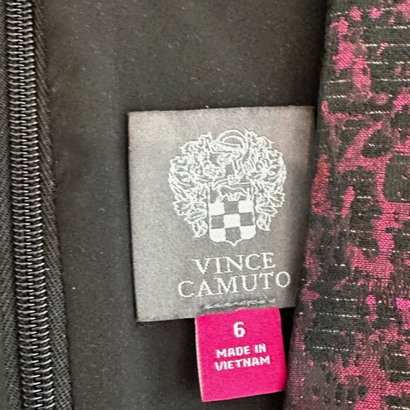 Vince Camuto Fit & Flare Jacquard Dress Size 6 - Picture 2 of 7